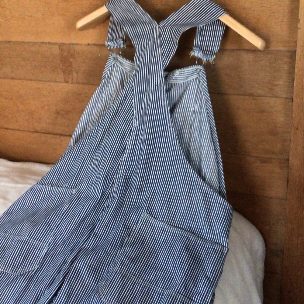 VTG Sears Hercules Men's Blue Striped Overalls M/L